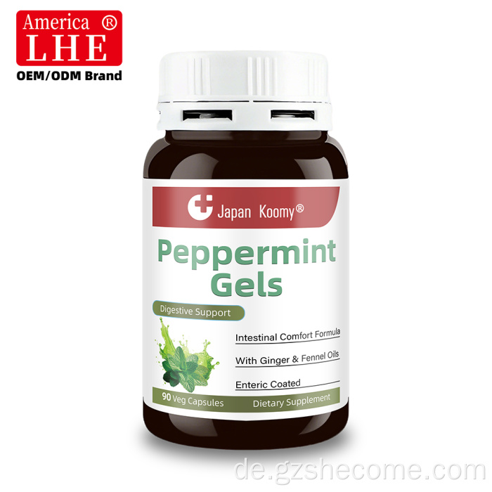 Shecome Pfefferminz-Gelkapseln zur Verdauungsunterstützung für Erwachsene